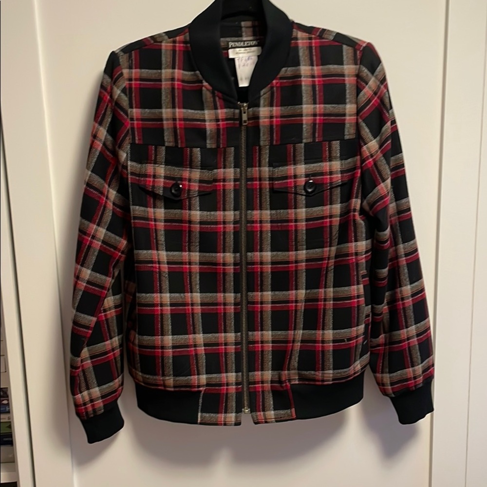 Pendleton Plaid Bomber Jacket